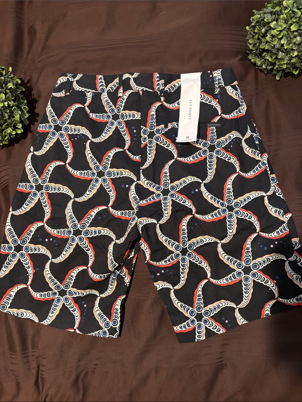 Navy Starfish-Patterned Shorts - Picture 3 of 5